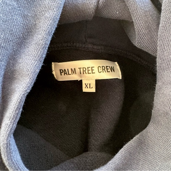 Palm Tree Crew Navy Blue Hoodie Size XL - Picture 3 of 4